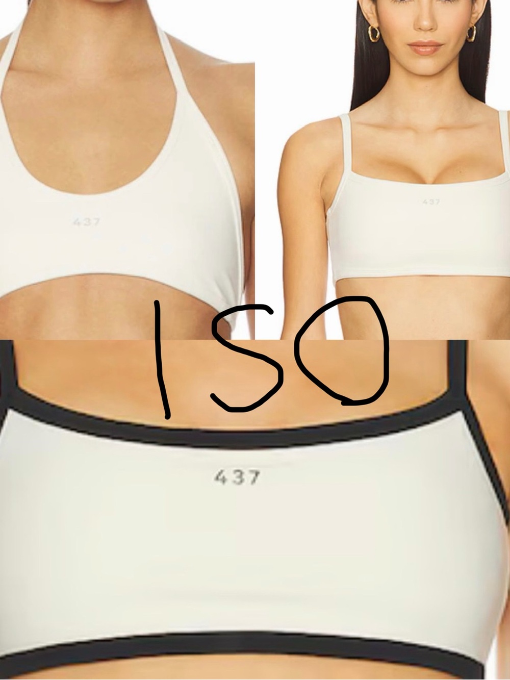 ISO 437 cream bra size M